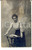 Fotografia d epoca originale 1910 ca AOSTA Ritratto di donna con un libro Foto cartolina BASSANESI 1