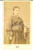 Fotografia d epoca originale 1870 ca LE MANS Ritratto di donna con abito bordato in pizzo Foto GUSTAVE CDV 1