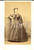 Fotografia d epoca originale 1870 ca TORINO Ritratto femminile in abito da giorno Foto SCHEMBOCHE CDV 1