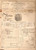 Documento originale, autentico 1908 ENDINE GAIANO Polizza LA METROPOLE Battista BOSIO 1