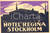 Materiale pubblicitario d’epoca 1940 ca STOCKHOLM Hotel REGINA Etichetta pubblicitaria VINTAGE 13x8 cm_ 1