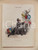 Stampa, bozzetto originale 1840 PARIS MIROIR CARICATURAL Monsieur de Tousvents Plate 48 LA MODE 26x34 cm 1