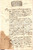 Documento originale, autentico 1733 COSTIGLIOLE (AT) Giovanni TAGLIAFERRO vende terra per debiti 1