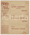 Materiale pubblicitario d’epoca 1909 MODERNITA  Pubblicazione ditte CALDERONI  FRETTE  CONCORDIA Anno I nÂ° 8 1