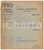 Materiale pubblicitario d’epoca 1910 MODERNITA  Pubblicazione ditte CALDERONI  FRETTE  CONCORDIA Anno I nÂ°10 1