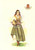 Cartolina originale da collezione 1950 ca SICILIA Costumi regionali Ill. A. CARINI Cartolina postale FG NV 1