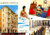 Cartolina originale da collezione 1980 LAVAGNA GE Albergo ENTELLA Vedutine con FIAT 500 Vintage Cartolina FG VG 1
