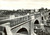 Cartolina originale da collezione 1950 ca IMOLA BO Passanti sul PONTE SUL SANTERNO Cartolina postale FG NV 1