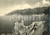 Cartolina originale da collezione 1948 AMALFI (SA) Veduta del Castello Medievale di MAIORI con calesse *FG VG 1