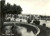 Cartolina originale da collezione 1956 IVREA TO Ponte sul DORA con fontana e passanti Cartolina FG VG 1