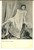 Cartolina originale da collezione 1900 ca EROTICA Donna in abito trasparente accavalla le gambe Cartolina VINTAGE 1