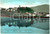 Cartolina originale da collezione 1963 BIBBIENA AR Scorcio del paese sul lago Cartolina postale FG VG 1