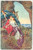 Cartolina originale da collezione 1918 Artista Domenico MASTROIANNI Allegoria dell eterno amore Cartolina FP VG 1