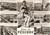 Cartolina originale da collezione 1958 PESCARA Vedutine con PINUP Cartolina animata FG VG 1