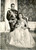 Cartolina originale da collezione 1957 PRINCIPATO MONACO Principe RANIERI Grace KELLY e neonata Caroline Cartolina 1