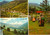Cartolina originale da collezione 1975 ca PRAGELATO TO Vedutine Alta VAL CHISONE Cartolina FG NV 1