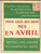 Libro, pubblicazione d'epoca 1950 PARIS Pour ceux qui sont nÃ©s en avril HOROSCOPE *Ed. Arrault 1