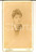 Fotografia d epoca originale 1890 ca COMO Ritratto femminile con nastro bianco Foto Riccardo PIATTI CDV 1