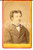 Fotografia d epoca originale 1880 BIELLA Ritratto maschile con cravattino scuro Foto CAPELLARO e MASSERANO 1
