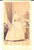 Fotografia d epoca originale 1870 ca  CLERMONTFERRAND F Ritratto di donna in abito bianco Foto J. RENAUD 1