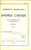 Oggetto da collezione cartaceo 1952 Umberto GIORDANO Andrea ChÃ©nier  Improvviso Spartito SONZOGNO 1