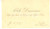 Autografo originale 1890 ca ROMA Condoglianze sottosegretario Abele DAMIANI  Biglietto autografo 1