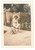 Fotografia d epoca originale 1930 ca s. l. ITALIA Donna in giardino con bouquet  Foto anonima 6x9 cm 1