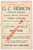 Materiale pubblicitario d’epoca 1927 VENEZIA G. C. HERION Maglierie Igieniche  Listino prezzi 1