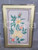 1975 CINA VINTAGE Composizione fiori gialli- quadro 51,3  x 75 cm