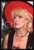 Fotografia d epoca originale Amanda LEAR con cappello rosso 1980 ca  35 mm vintage slide 14 1