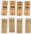 Oggetto da collezione cartaceo 1950 ca OSTERREICH  OBB KWD 300 Groschen  Lot of 8 tickets 3x9 cm 1