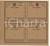 Oggetto da collezione cartaceo 1840 ca LOMBARDOVENETO  FERROVIE  Biglietto III classe 36 1/2 leghe RARO 1