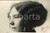 1918 ROMA Ritratto Dora DE SANCTIS - Profilo - Fotocartolina Luigi GREA Fotografia originale d'epoca, in formato cartolina postale.Si tratta di uno scatto realizzato da un fotografo amatoriale, Luigi "Gigi" Grea, funzionario delle ferrovie.  FAIR/discreto lievi macchie; piccolo foro all'angolo inferiore sinistro Formato: 14x9 cm originale e autentica 1