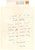 Autografo originale 1961 MODENA Aurelio CANDIAN  Lettera in un momento di lutto Autografo 1