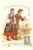 Cartolina originale da collezione 1950 PIEMONTE Costumi regionali Ill. ALDO CIGHERI Cartolina postale 2 1