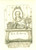 Oggetto da collezione cartaceo 1924 M.V. ATTEMS Ex Libris con ritratto di GOETHE cm 6 x 8 5 1