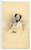 Fotografia d epoca originale 1870 ca TORINO Donna con nastro e crocifisso Foto Francesco M. CHIAPELLA  CDV 1