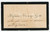 Autografo originale 1890 ca BOLOGNA Prof. Vincenzo GOTTI Biglietto condoglianze AUTOGRAFO 1