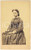 Fotografia d epoca originale 1870 ca Famiglia PENSA  Giovane donna maritata DELL ACQUA  Foto CDV 1