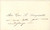 Autografo originale 1890 ca BOLOGNA Avvocato Lazzaro SANGUINETTI  Biglietto da visita autografo 1