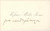 Autografo originale 1890 ca BOLOGNA Prof. Matteo FIORINI cartografo  Biglietto da visita autografo 1