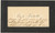 Autografo originale 1890 ca BOLOGNA Ercole BORTOLOTTI  Biglietto da visita autografo 1