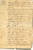 Documento originale, autentico 1848 CARGIAGO / BEE Giuseppe CLERICI vende casale e terre ai parenti Documento 1