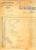 Documento originale, autentico 1933 TORINO Via Cigna 17  E. DE COSTER Confetti e caramelle  Fattura intestata 1