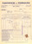 Documento originale, autentico 1937 ACQUI TERME AL Pastificio di TERRALBA  Pasta extra Fattura intestata 1