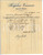 Documento originale, autentico 1916 SPOLETO Vincenzo PERGOLESI Capomastro muratore  Fattura 1 1
