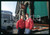 Fotografia d epoca originale 1990 ca MILANO  GUARDIAN ANGELS in Piazza DUOMO 35mm VINTAGE SLIDE 1