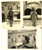 Fotografia d epoca originale Gennaio 1943 COSTUME Neve a BOLOGNA  Donna  Lotto 3 fotografie 11x7 cm 1