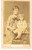 Fotografia d epoca originale 1880 ca TORINO Ritratto di madre e bambina con un cerchio Foto VANETTI CDV 1