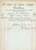 Documento originale, autentico 1852 MILANO Ponte Marcellino 1539 Davide PIROVANO Pietre e marmi  Fattura 1